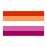 Lesbian Flag Bubble-Free Stickers